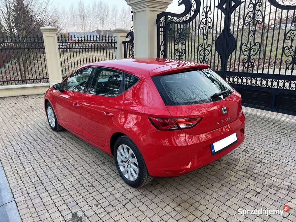 Seat Leon III 16 TDI 105 Hatchback 5D Czerwony diesel Nowa Słupia sprzedam