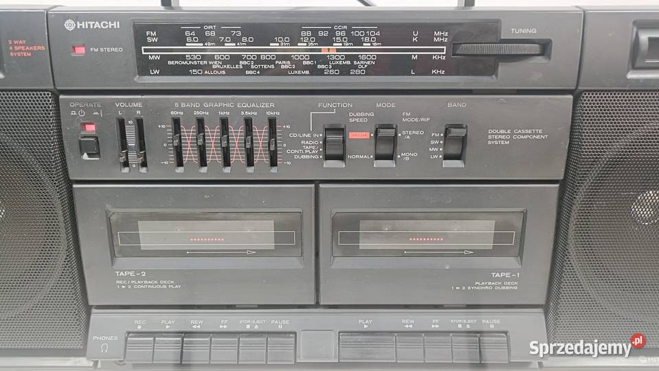 Hitachi TRKW530E Radiomagnetofon przenośny Poznań