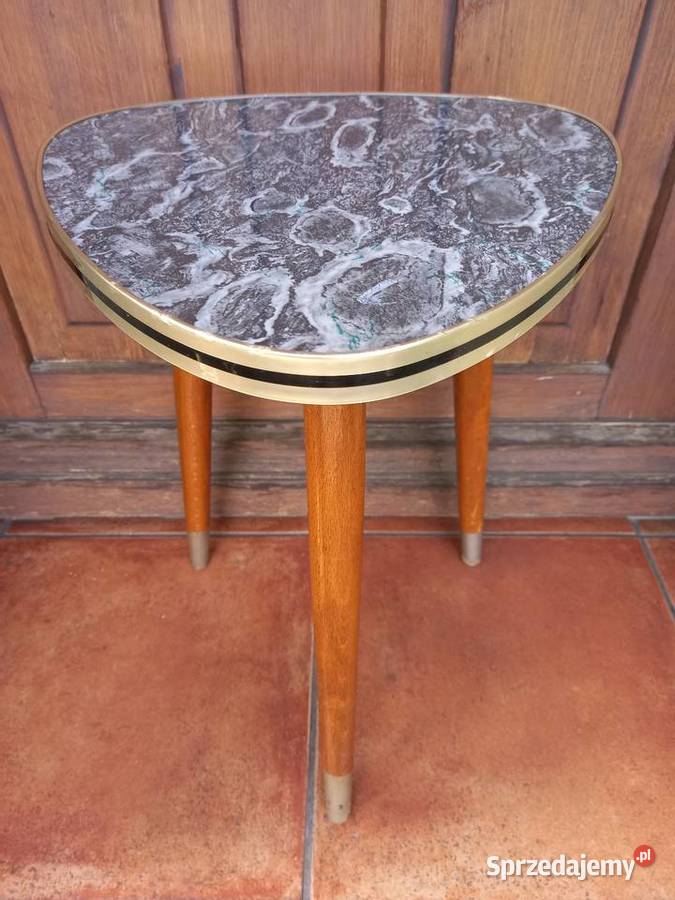 Stolik kwietnik patyczak vintage lata 60 PRL Rawicz sprzedam