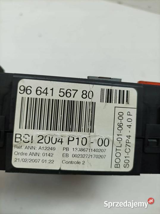 SKRZYNKA BSI 9664156780 P1000 11 B Citroen C3 I sprzedam