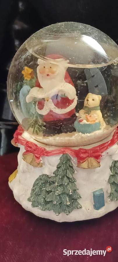 KULE ŚNIEŻNE SZKLANE Z POZYTYWKAMI SPRAWNE PRL