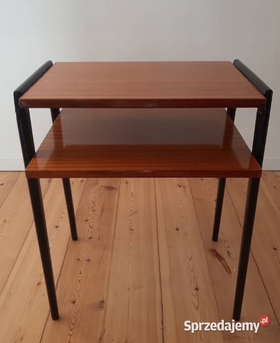 Stolik Szafka pod RTV Patyczak Vintage PRL 56cm Konsole Katowice