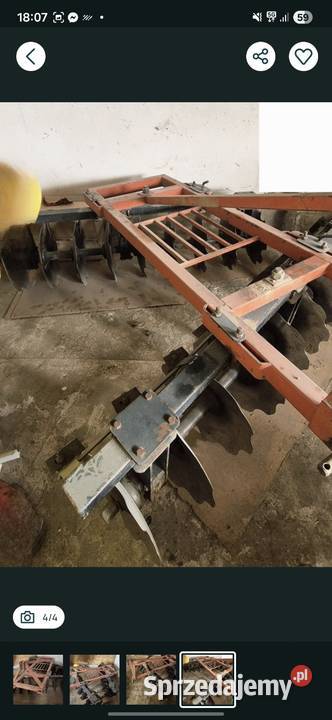 Talerzówka 2x9 3 podpory nieuszkodzony Starachowice