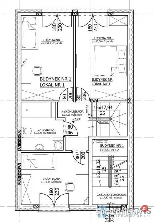 sprzedaży domu bliźniaka 107m2 Łoziska 560m2