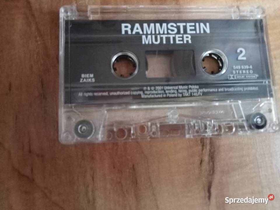 kaseta magnetofonowa rammstein wielkopolskie Nowy Tomyśl