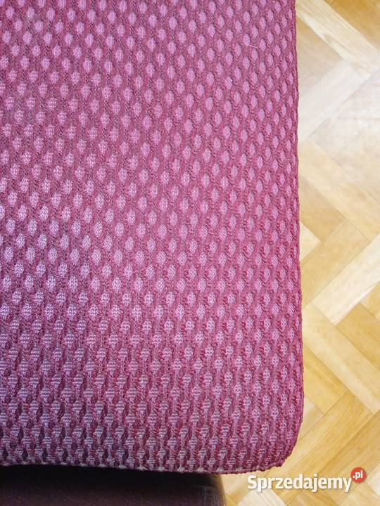 Fotel rozkładany styl PRL bordo vintage antyk Stąporków