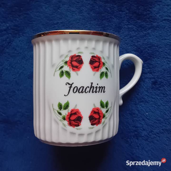 Kubek porcelanowy BP Collection imienny Joachim Koźminek sprzedam
