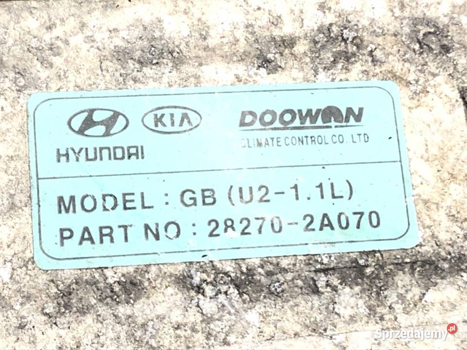 INTERCOOLER HYUNDAI i20 II 282702A070 11 75 osobowe