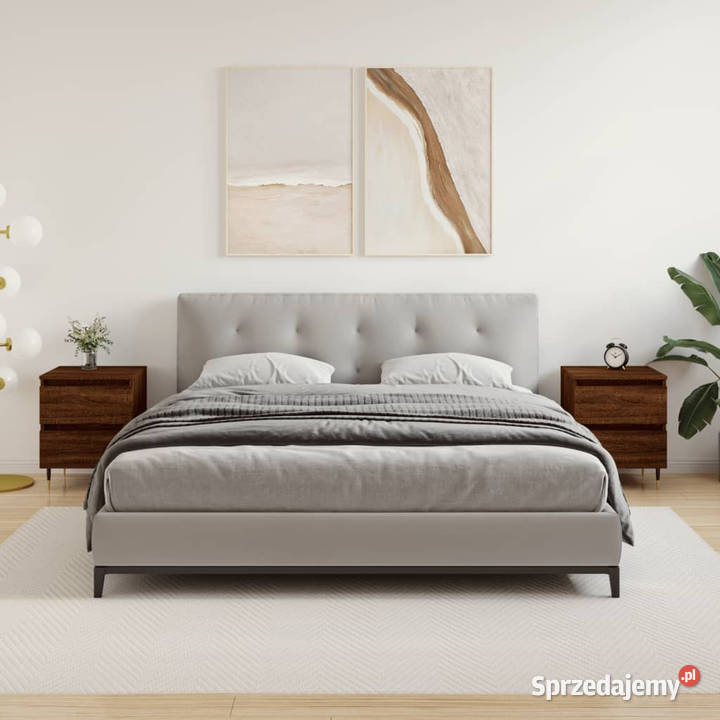 Szafki nocne 2 brązowy dąb 40x35x50 WM826875 Warszawa