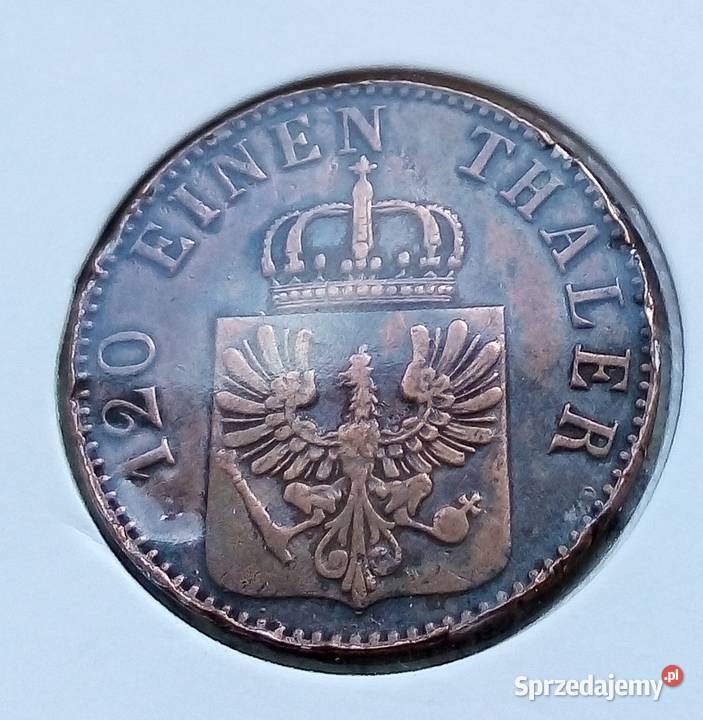 NIEMCYPRUSY 3 PFENINGI1865 rAMIEDZŁADNA mazowieckie sprzedam