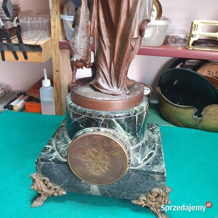 SprawnyFrancuski zegar figuralny55x25x20 Wrocław