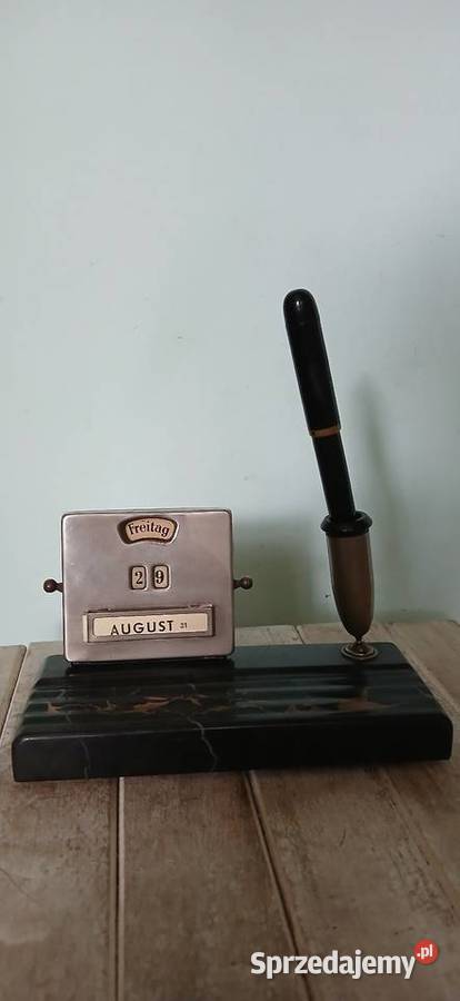 Stary biurowy kalendarz wieczny z lat 30 tych Kraków