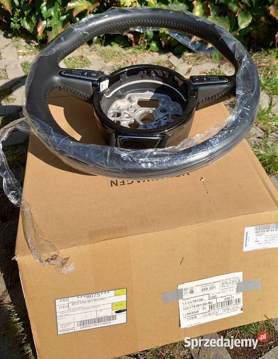 Kierownica skóra oryginał Audi A6 17 4G0419091BD osobowe mazowieckie Kąck