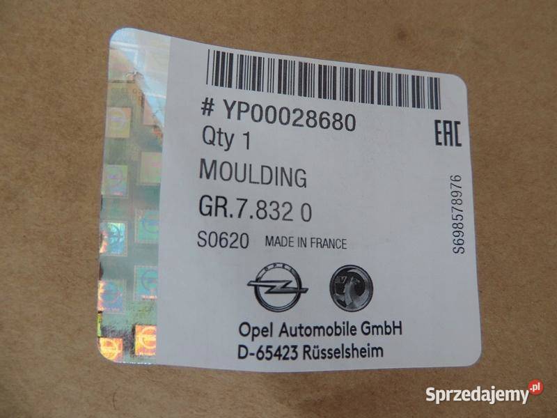 OPEL GRANDLAND KRATKA PRAWA ZDERZAKA NOWA