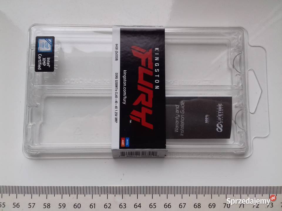 Pudełko Kingston Fury 64GB 2x32GB DDR5 5200MTs kujawsko-pomorskie Bydgoszcz sprzedam
