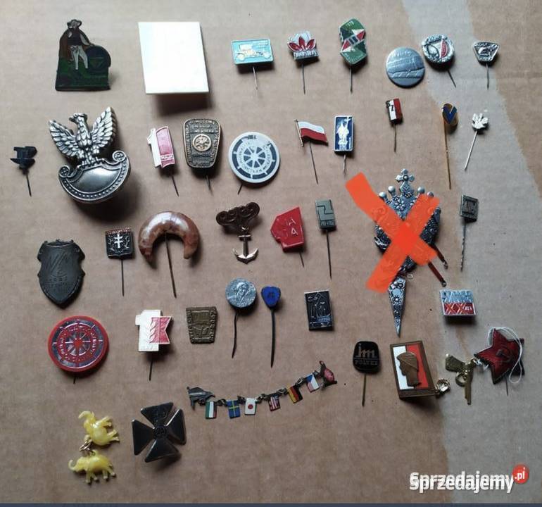202 Przypinki Przywieszki Z PRLU Mega duży Łódź