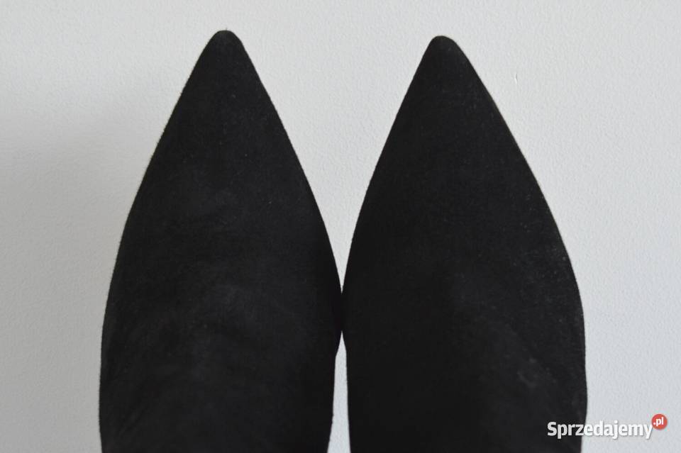 Kozaki ZAMSZOWE na szpilce Sam Edelman Fraya na podlaskie Białystok sprzedam