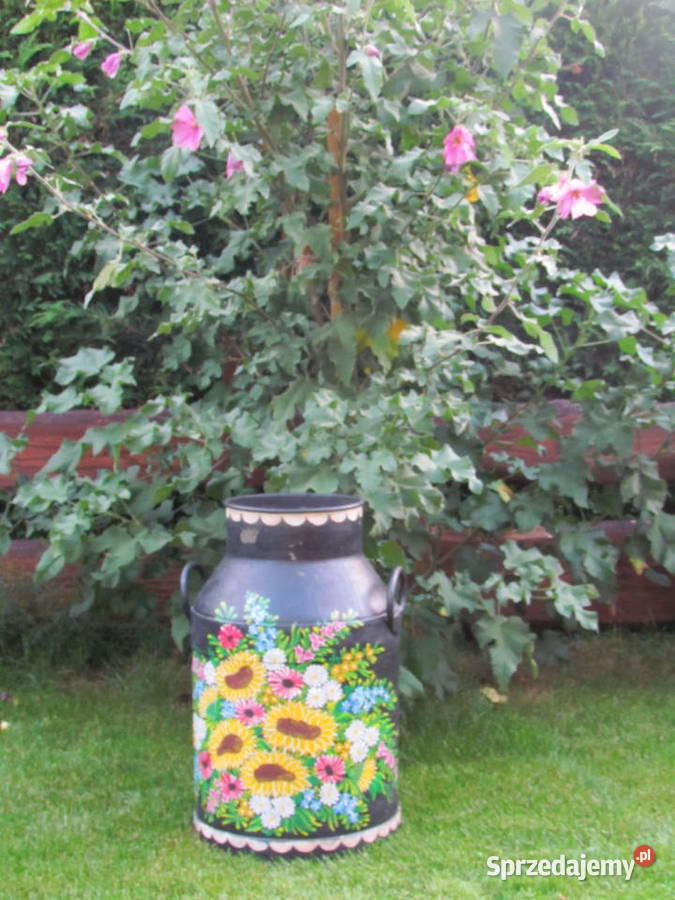 stara duża bańka na mleko do domu i ogrodu Stepnica