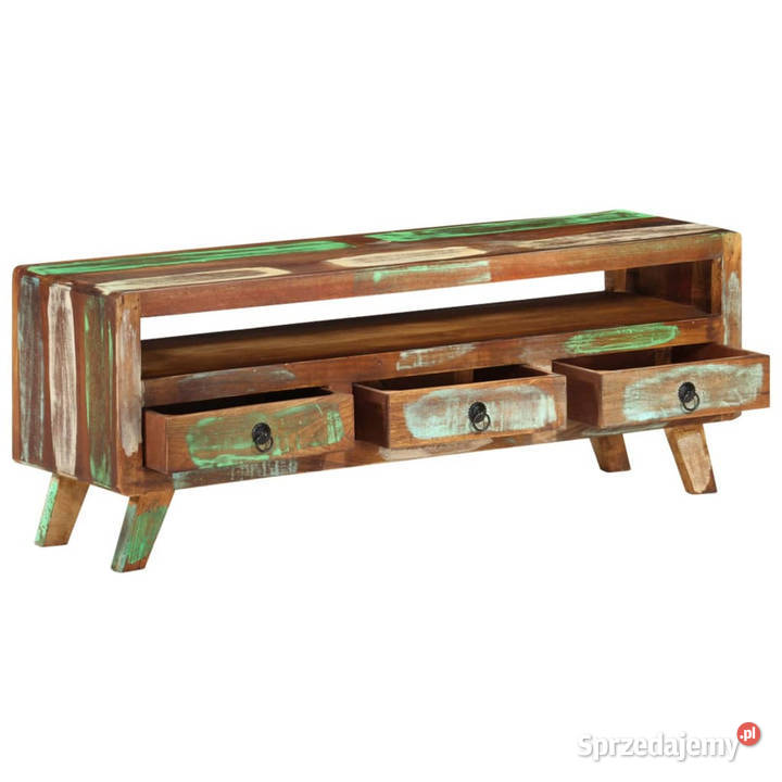 Szafka pod telewizor kolorowa 110x30x40 drewno z Warszawa