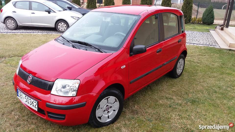 Fiat Panda 11 2009r Czerwony Bestwina
