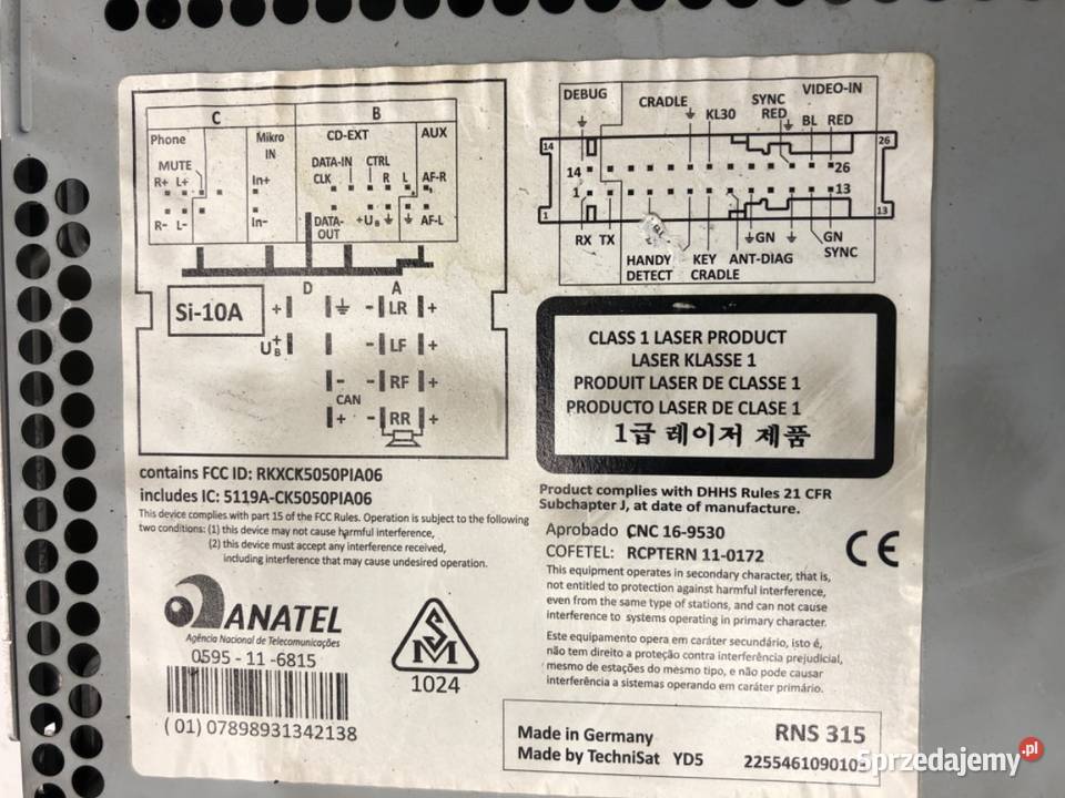 RADIO VW PASSAT B7 3C8035279L 1015 ODTWARZACZ podkarpackie
