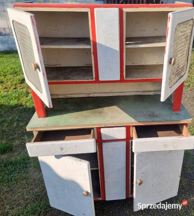 Stary Kredens kuchenny mebel ścianka PRL vintage mazowieckie Ostrów Mazowiecka