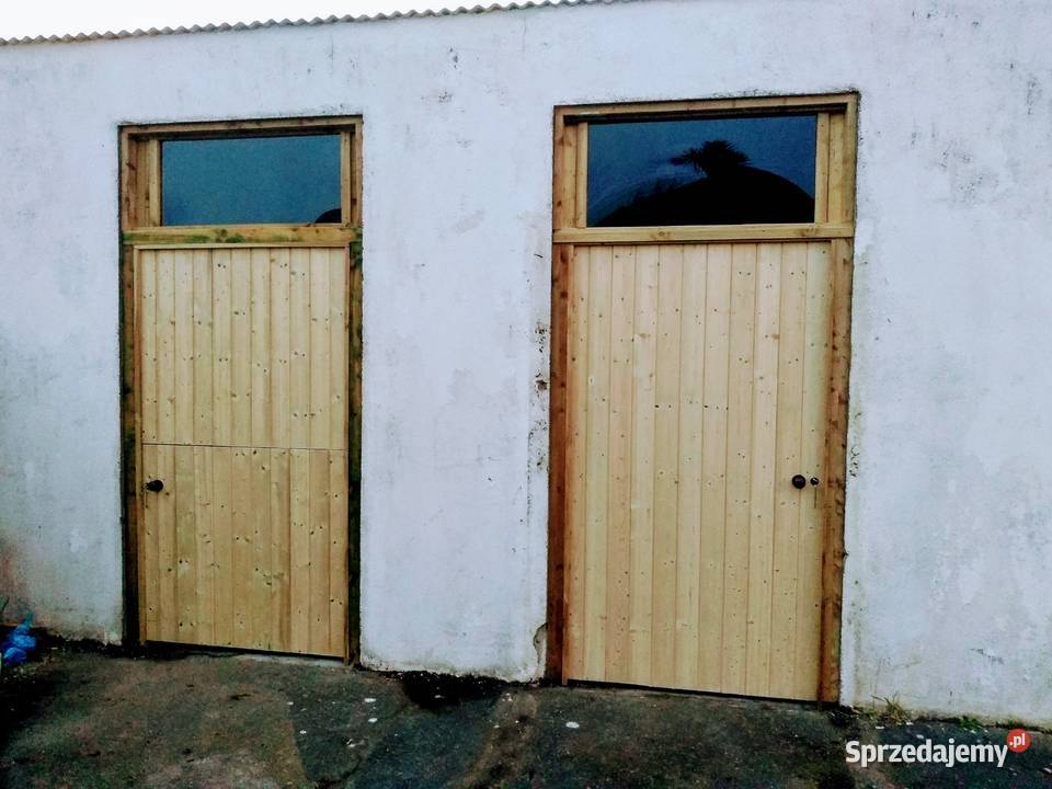 Drzwi Drewniane do Budynków Gospodarczych Ząbrowo