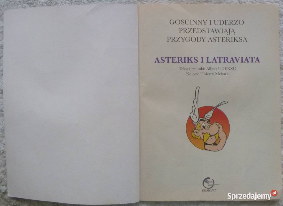 Komiks Asteriks Asteriks i Latraviata alb31 wyd Rok wydania 2002 Kultura i Rozrywka Warszawa