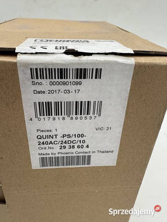 Phoenix Contact 2938604 QUINT 100 240AC 24DC 10 Warszawa