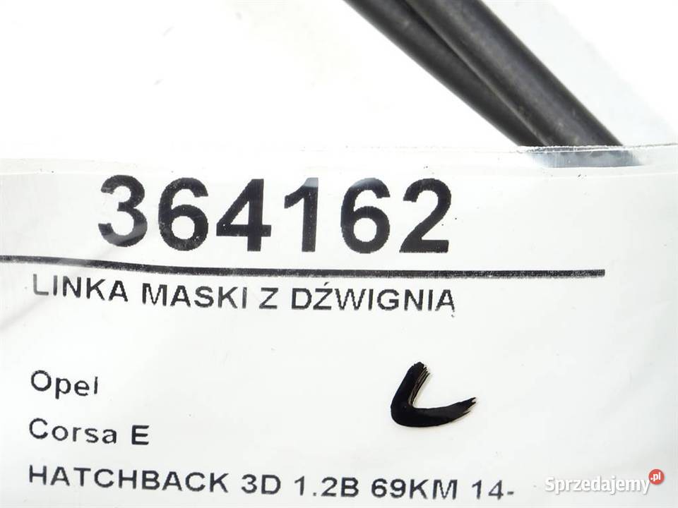 LINKA MASKI Z DŹWIGNIĄ OPEL CORSA E CIĘGNO
