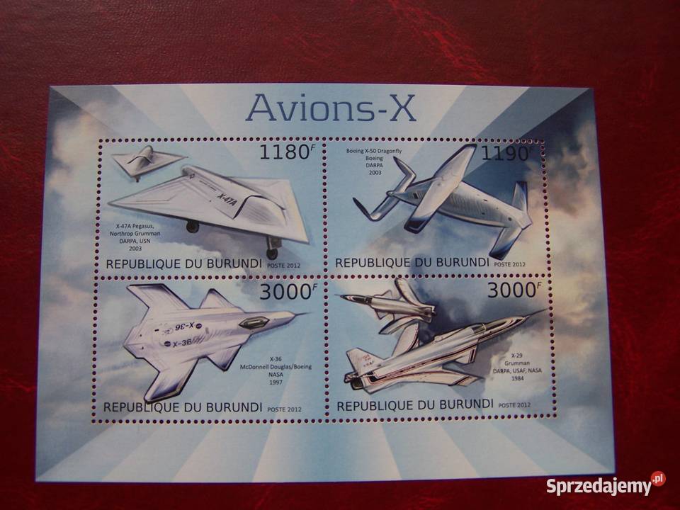 Burundi 2012 MNH Lotnictwo Samoloty Avions X śląskie Tychy