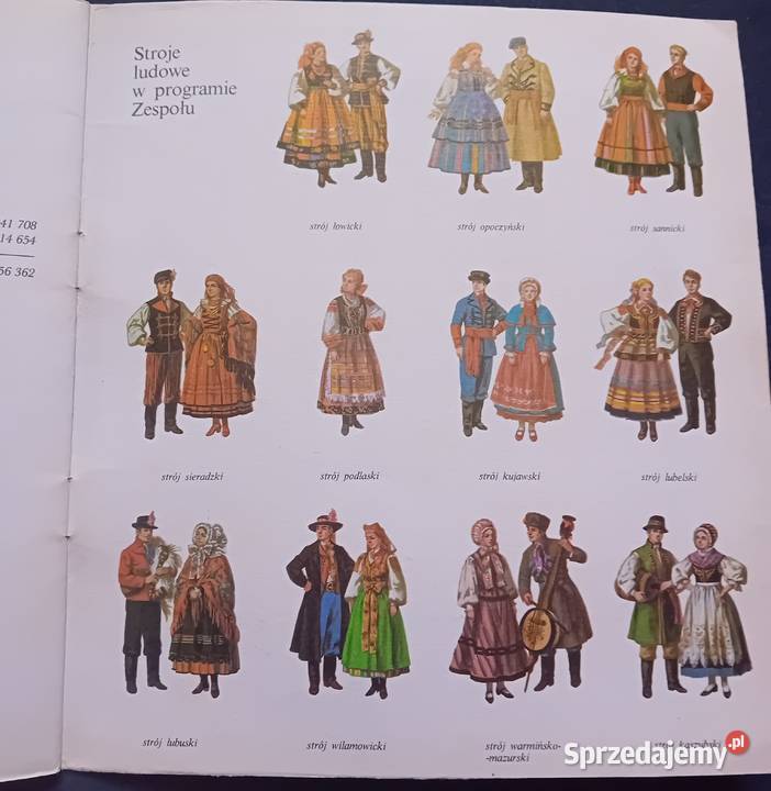 Mazowsze Stroje ludowe w programie zespołu WAiF Antykwariat Koźminek