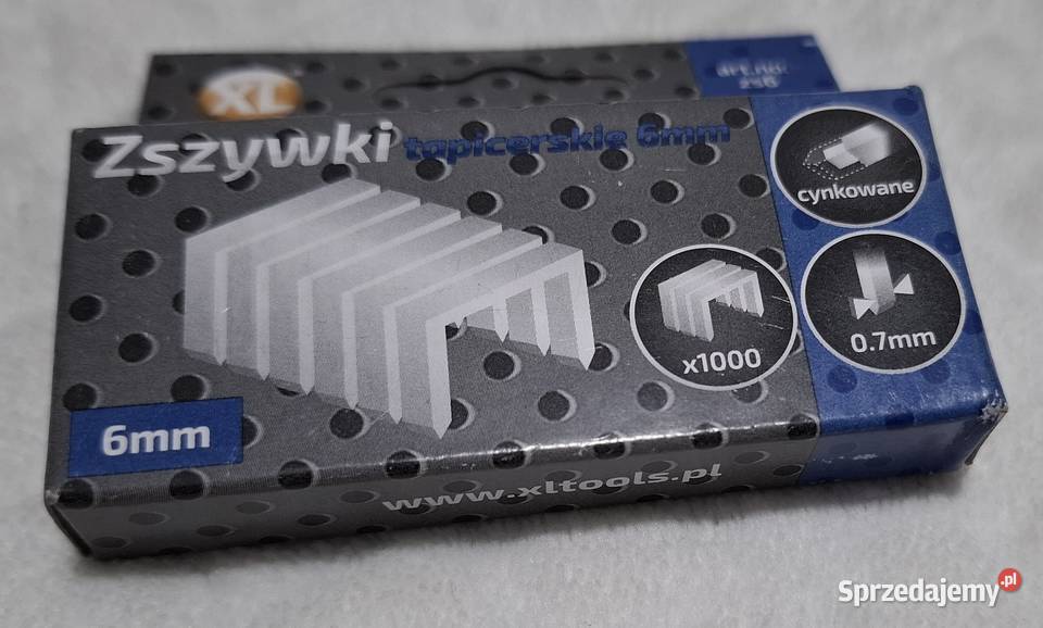 Zszywki tapicerskie 6mm uniwersalne 1000 sprzedam