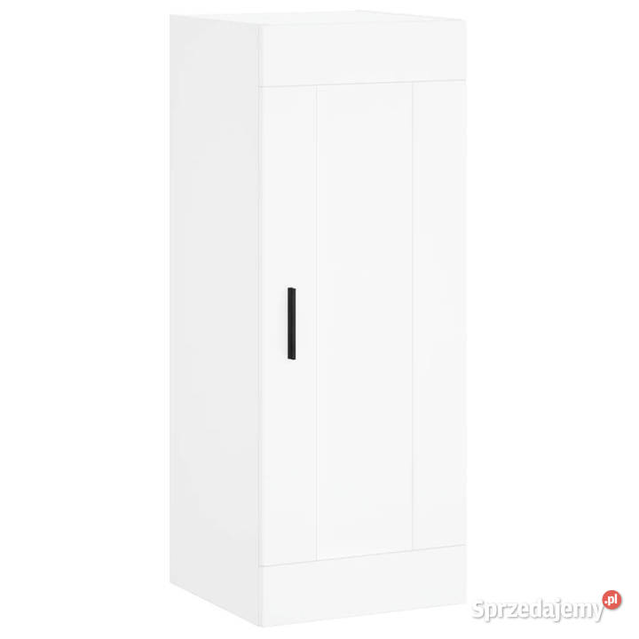 Wysoka szafka biała 345x34x180 materiał Warszawa