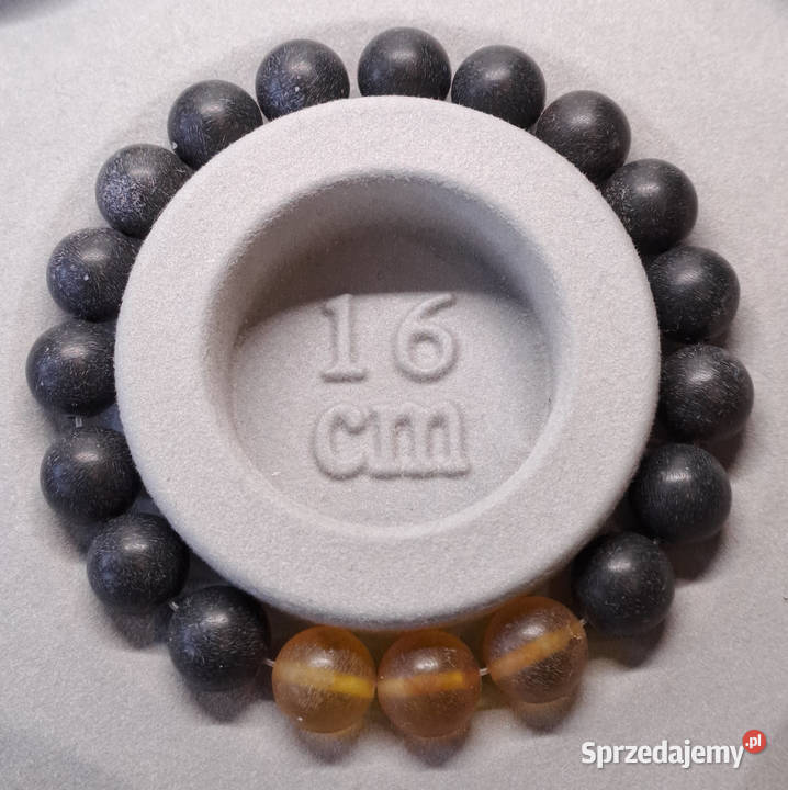 Bransoletka z bursztynu BURSZTYN bałtycki kulka Warszawa