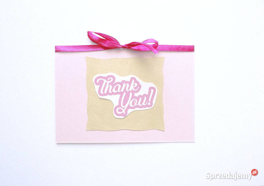 podziękowania kartki C6 dziekuję karnety thank sprzedam