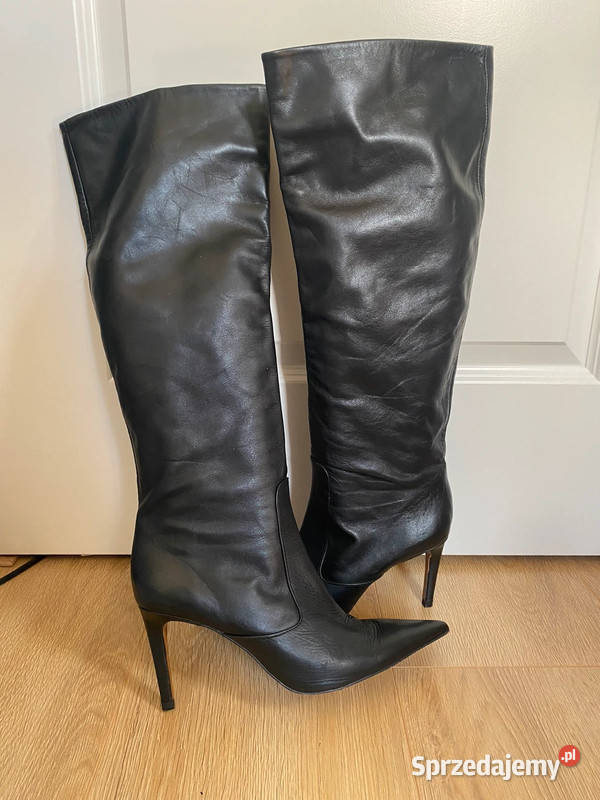 Kozaki do kolana wciągane na szpilce ZARA 42 Białystok sprzedam