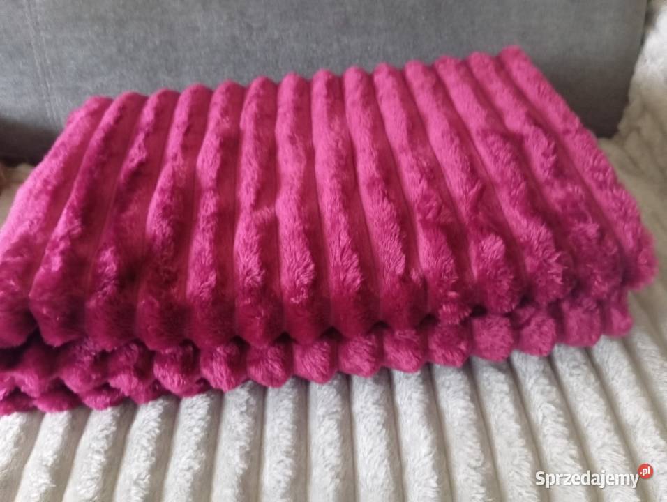 Śliczny puszysty koc 160200 Łódź sprzedam