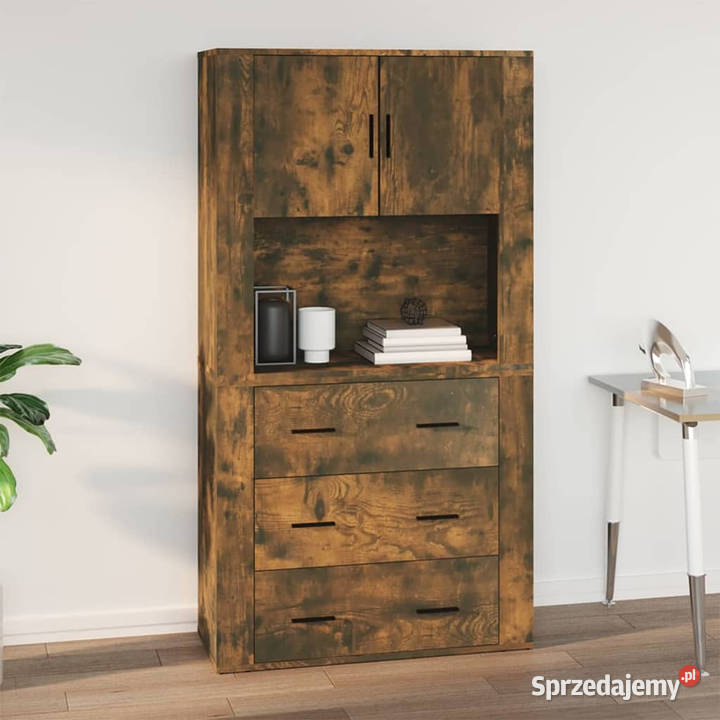 Szafka ścienna przydymiony dąb 80x33x80 WM816589 Warszawa