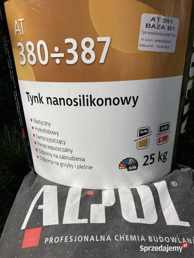 Tynk nanosilikonowy Alpol biały 50 Września