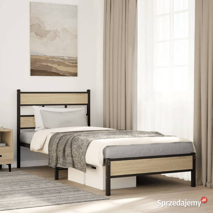 Łóżko bez materaca dąb sonoma 100x200 WM4017249 91cm