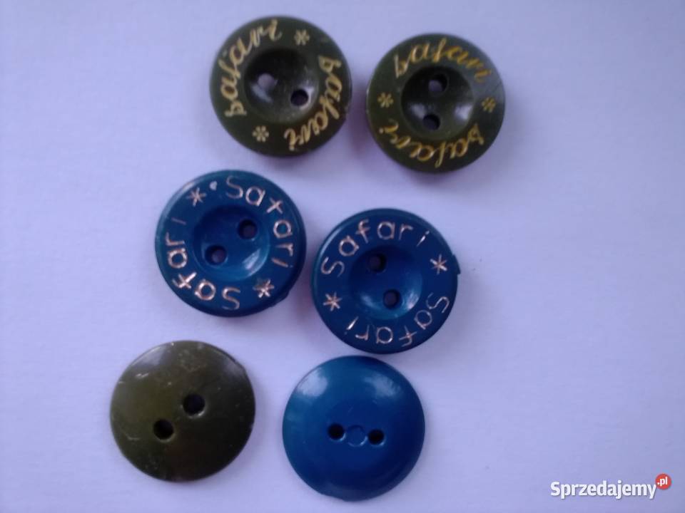 guziki płaskie safari Łódź