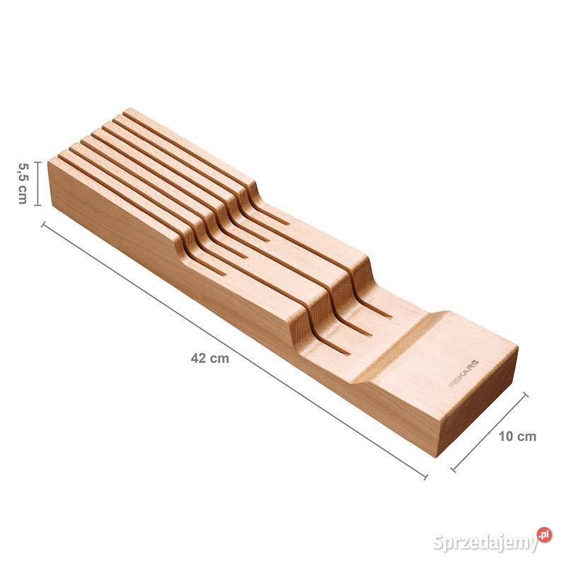 Drewniany blok na noże do szuflady FISKARS Opalenica