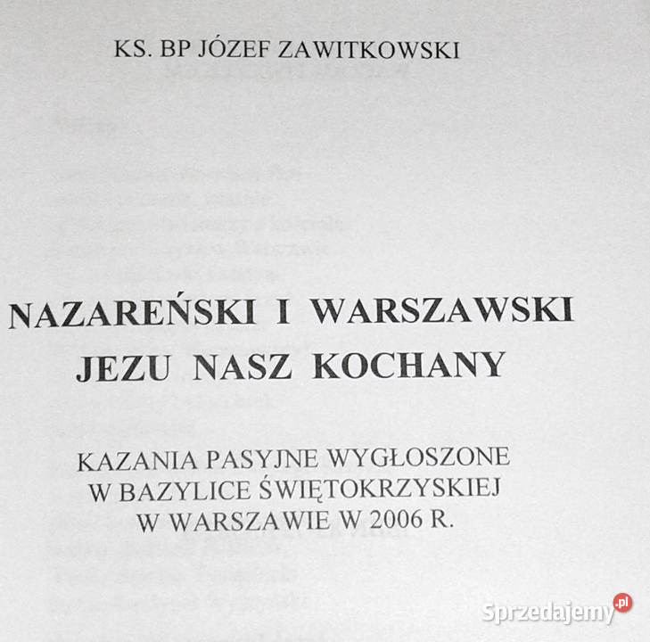 Nazareński i Warszawski Jezu nasz kochany bp Chełm