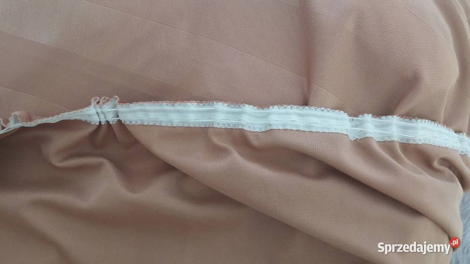 Zasłony beżowe do okien 2x 270 x 170 beżowy Sosnowiec