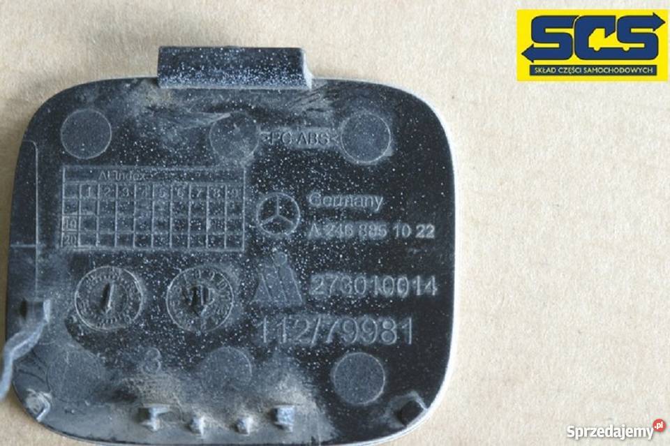 MERCEDES B KLASA A246 ZAŚLEPKA HAKA ZDERZAKA TYŁ