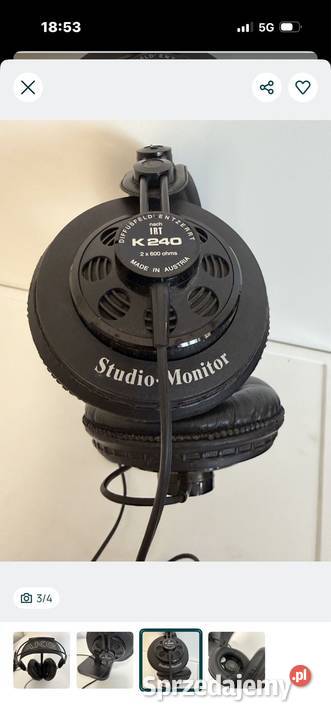 Słuchawki AKG K 240 Made in Austria Słuchawki i głośniki Opole