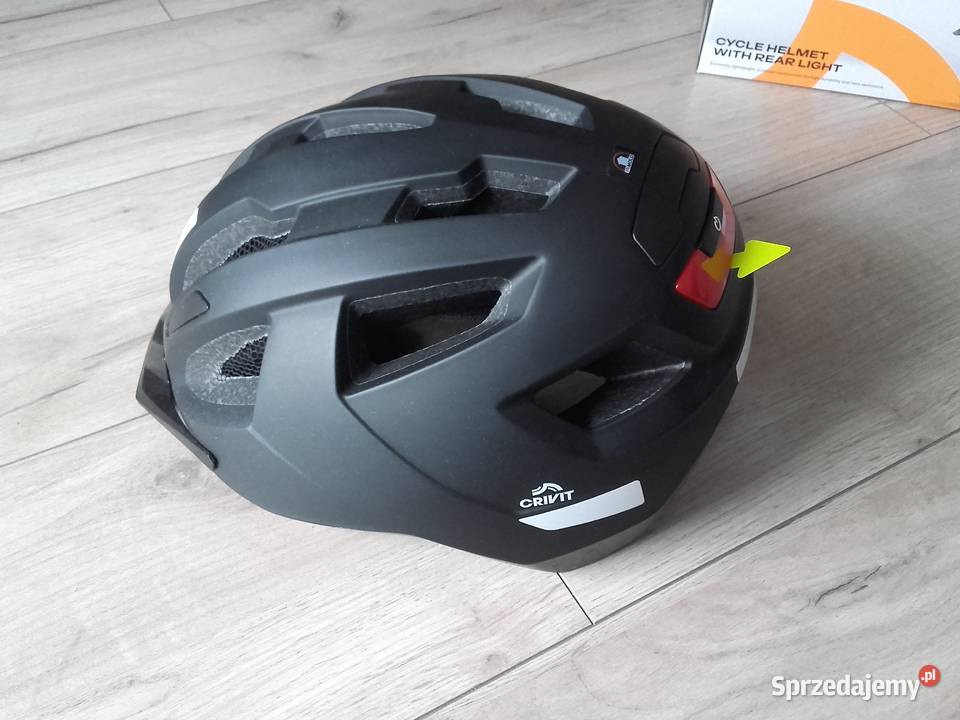 Kask rowerowy CRIVIT z tylną lampką rozmiar SM Bydgoszcz sprzedam