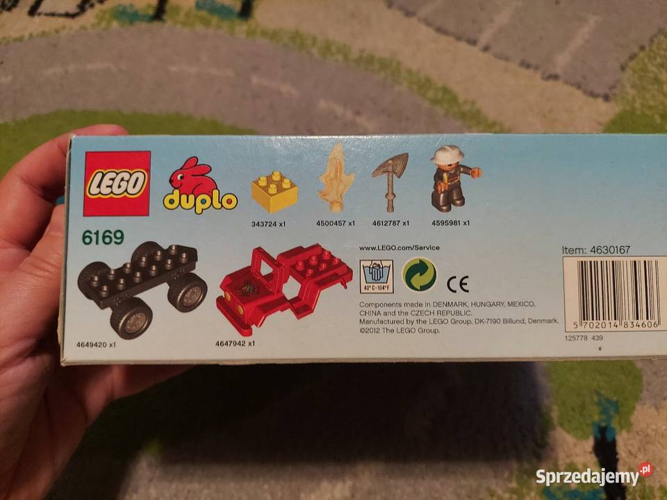 LEGO DUPLO 6169 Dowódca straży pożarnej pudełko Lego mazowieckie