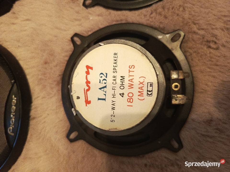 Sprzedam dwa głośniki FURY LA52 180 w Plus śląskie Tychy